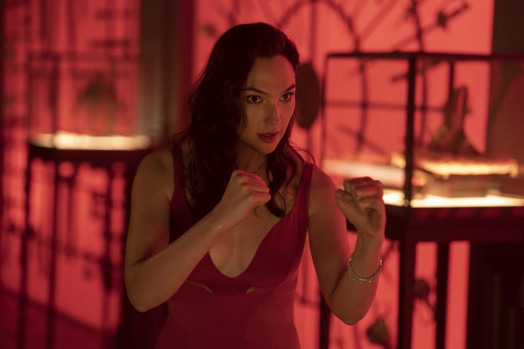 Red Notice. (Pictured) Gal Gadot as The Bishop in Red Notice. Cr. Frank Masi/Netflix © 2021