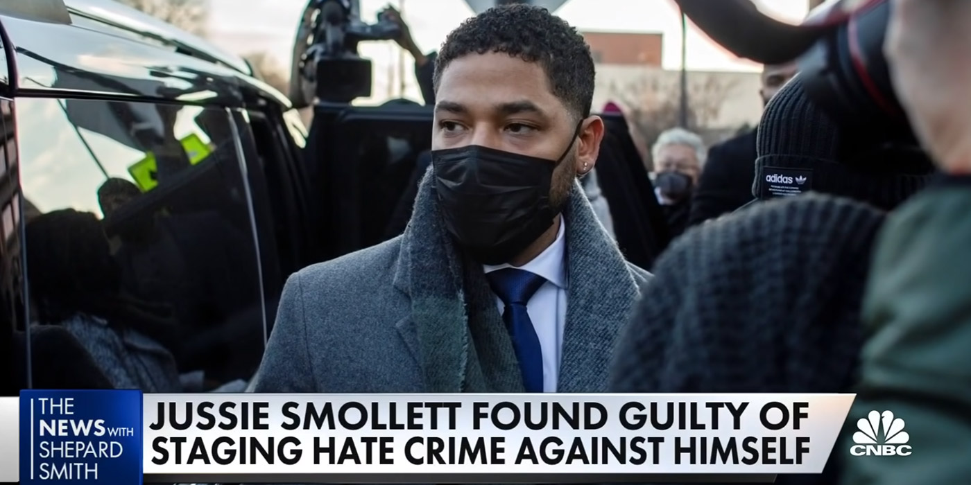 Jussie Smollett is found guilty of lying to law enforcement via CNBC, 