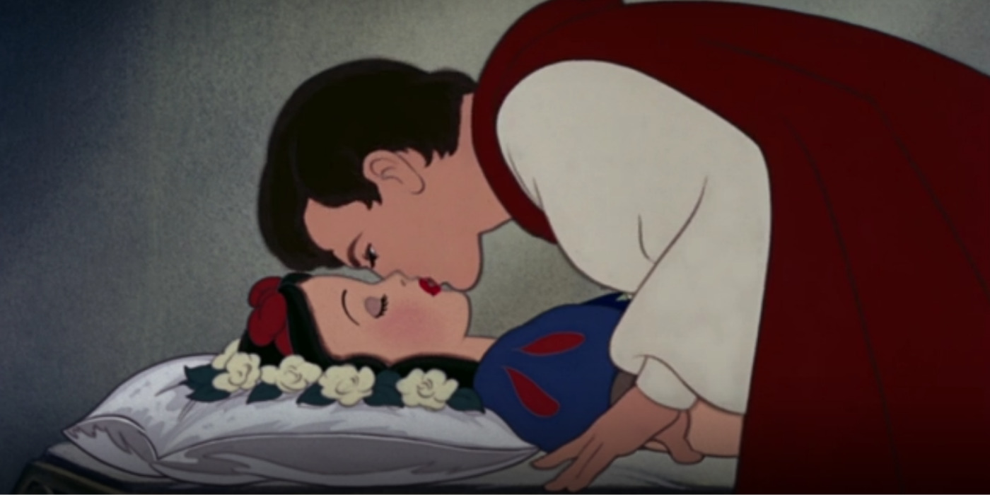 O Príncipe beija Branca de Neve em Branca de Neve e os Sete Anões (1937), Disney