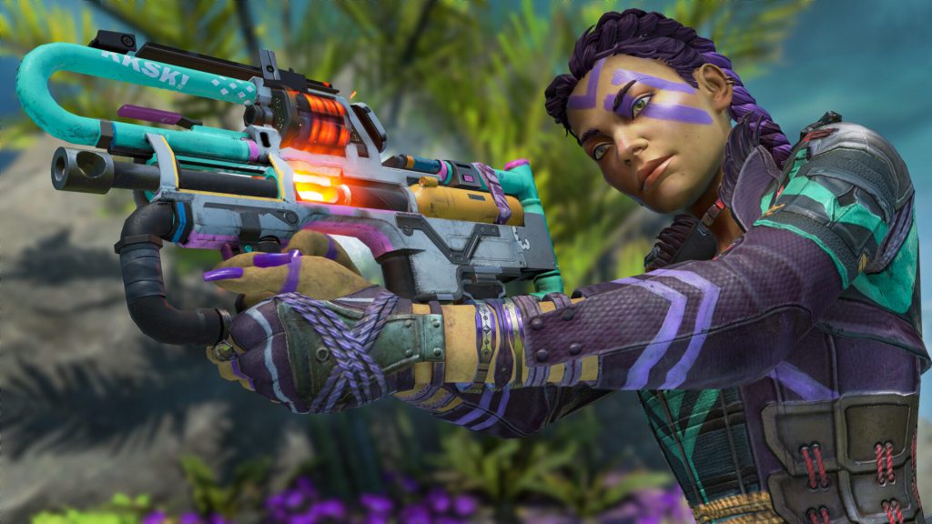 Loba (Fryda Wolff) takes aim in Apex Legends (2019), Electronic Arts
