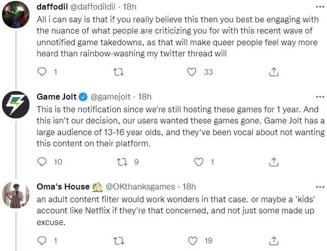 Game Jolt Bans Pornographic Games, Replies To Concerned Users With Sassy  GIFs And Snarky Comments - Bounding Into Comics