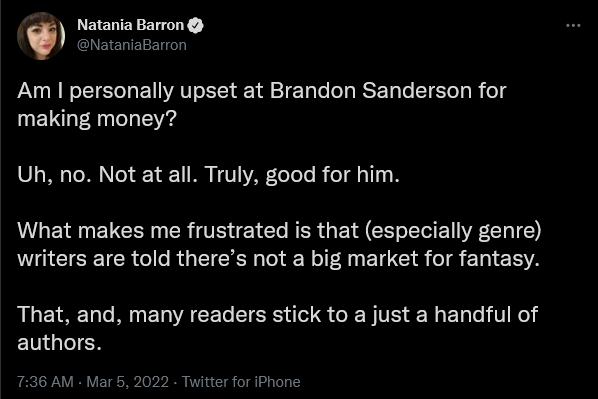 It's Time to Come Clean — Brandon Sanderson 