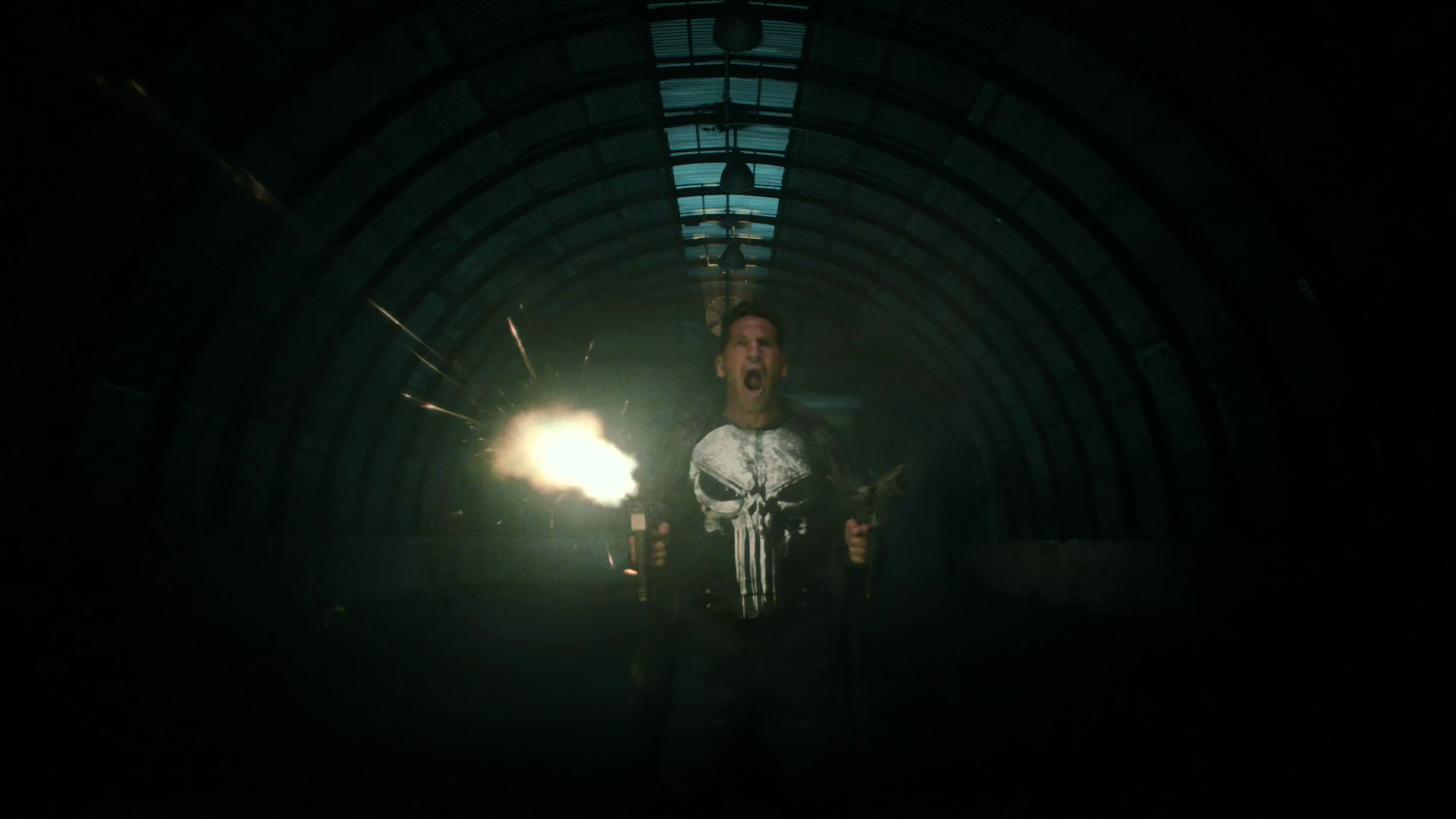 The Punisher (Jon Bernthal) makes his costumed debut in Season 2 Episode 13 "The Whirlwind" (2019), Marvel Entertainment