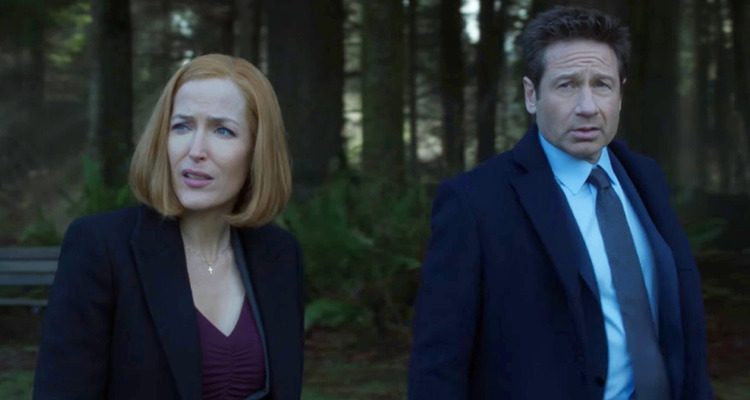 Agent Scully (Gillian Anderson) and Agent Mulder (David Duchovny) make their way to Connecticut in The X-Files Season 11 Episode 8 "Familiar" (2018), 20th Century Studios
