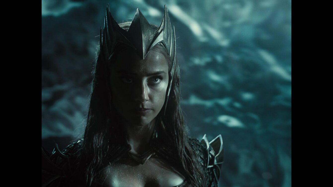 Mera (Amber Heard) braces for an attack on Atlantis' Mother Box in Zack Snyder’s Justice League (2021), Warner Bros. Pictures