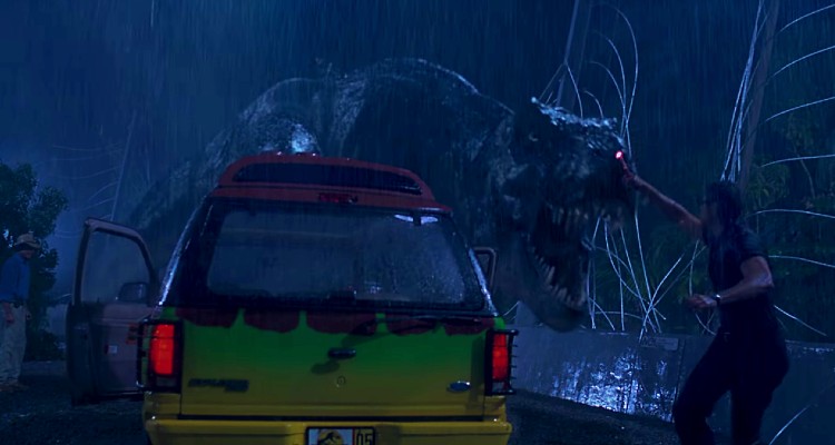 The T-Rex attacks in 'Jurassic Park' (1993), Universal Pictures