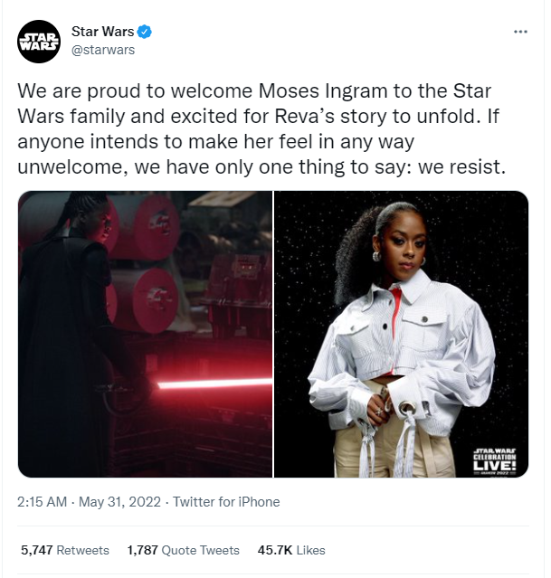 Moses Ingram On Her Boundary Breaking Role In Star Wars: Everything I Do,  I Will Be A Black Woman