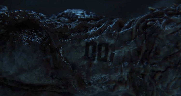 A shot of a tattoo number on flesh in Stranger Things, season 4