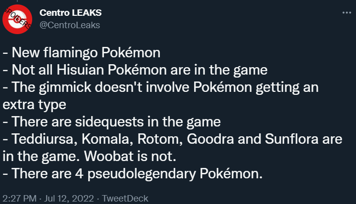 Latest Pokemon Scarlet and Violet leak hints at Mega Evolution being added  in future DLCs