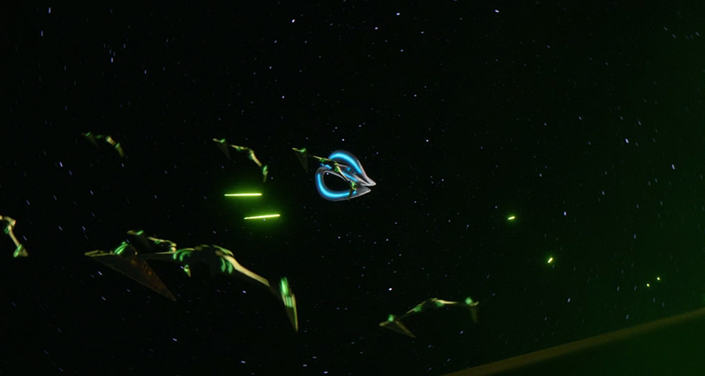 Krill ships attack the Orville in The Orville: New Horizons