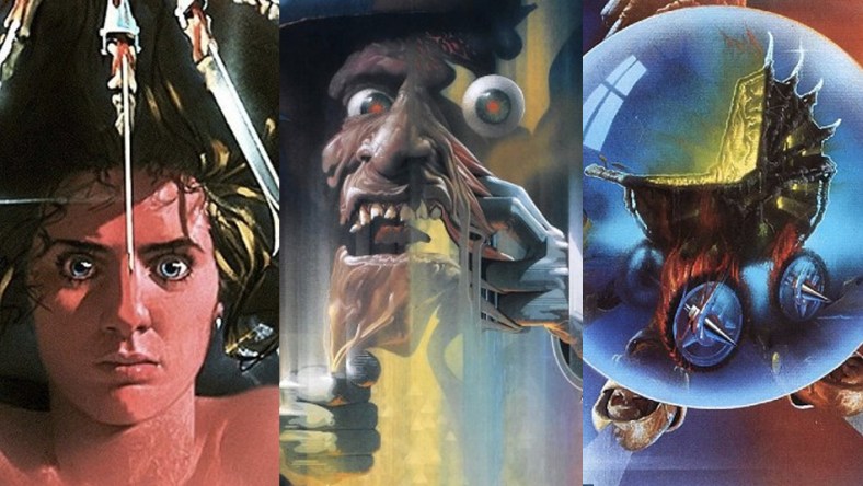 Split image of A Nightmare on Elm Street parts 5, 4 and 1