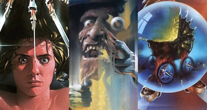 Split image of A Nightmare on Elm Street parts 5, 4 and 1