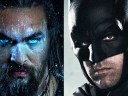 Split image of Aquaman and Batman from the DCEU