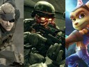 Split image of Metal Gear Solid 4, Killzone 2 and Ratchet & Clank