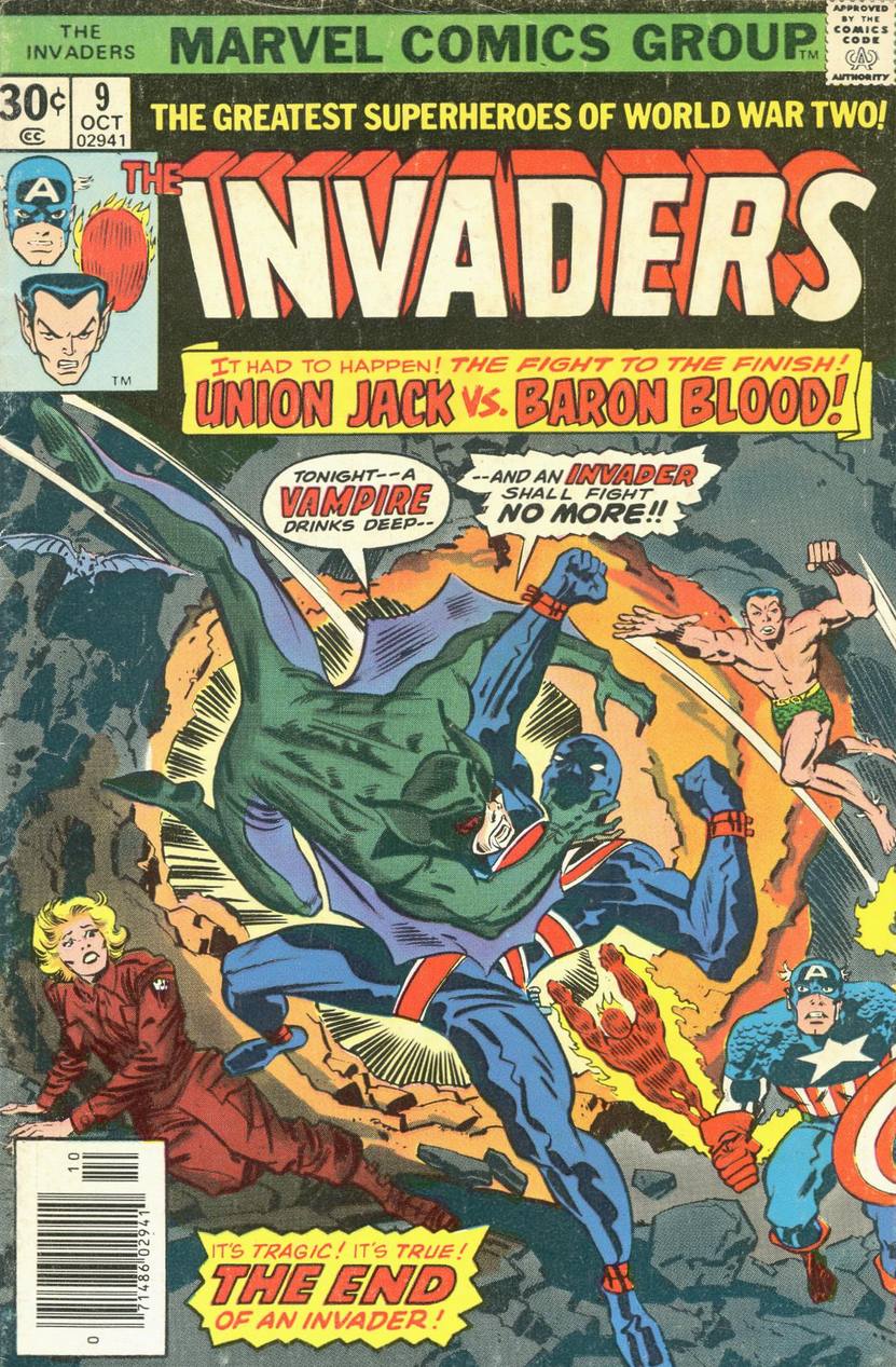 Invaders #7 (NM-) 1st Baron Blood and Union Jack Marvel Comics c187