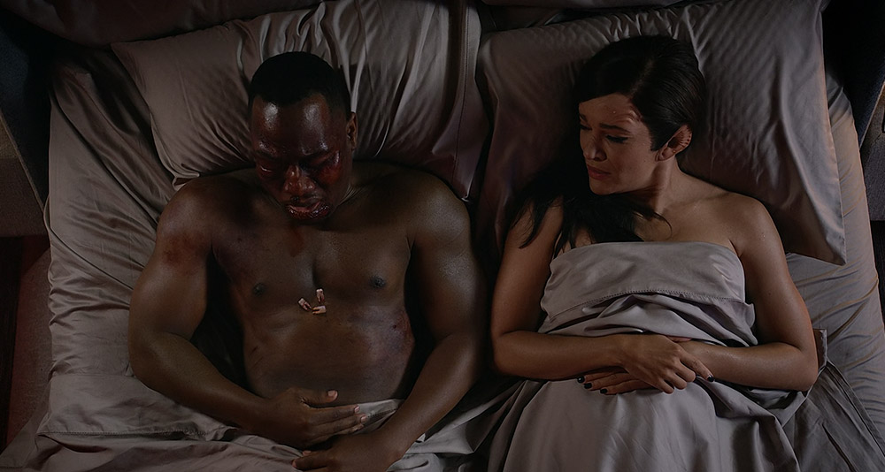 LaMarr and Talla after having sex in The Orville