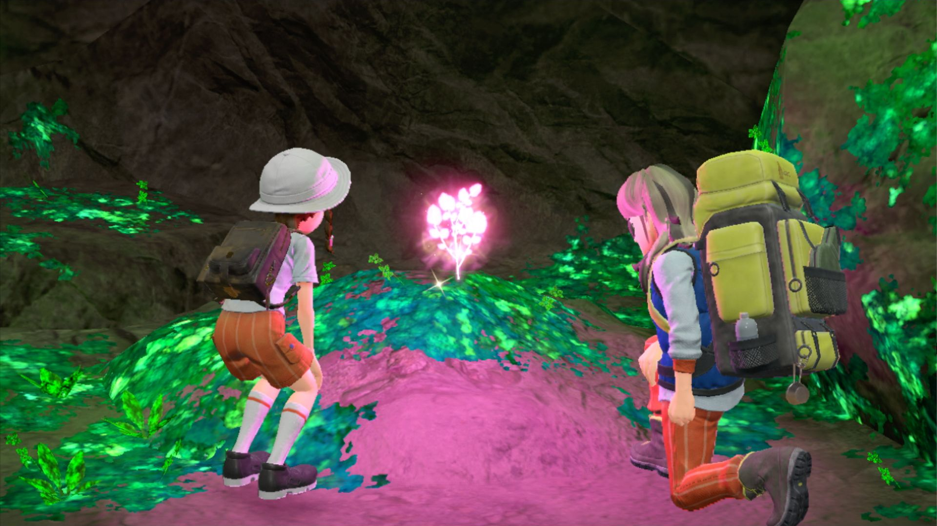 The player and Arven find a Herba Mystica in Pokémon Scarlet and Violet (2022), Nintendo