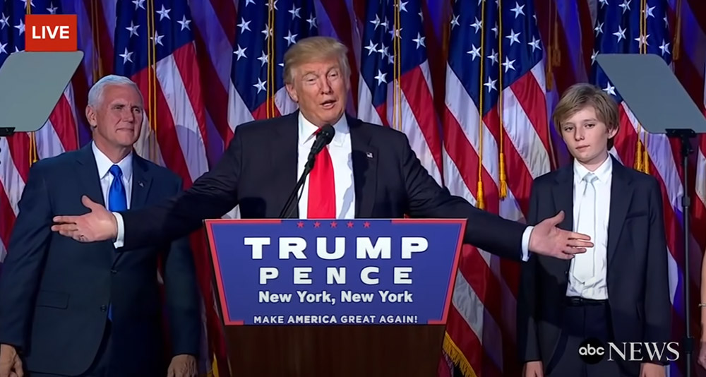 Donald Trump's 2016 victory speech