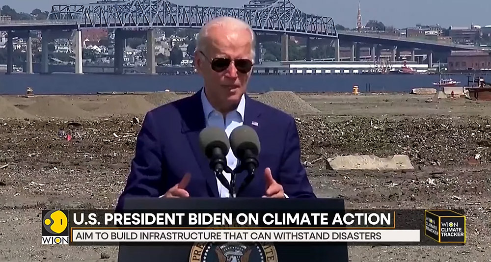 Joe Biden talks climate change
