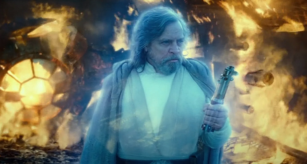 O fantasma de Luke Skywalker em Star Wars: The Rise of Skywalker