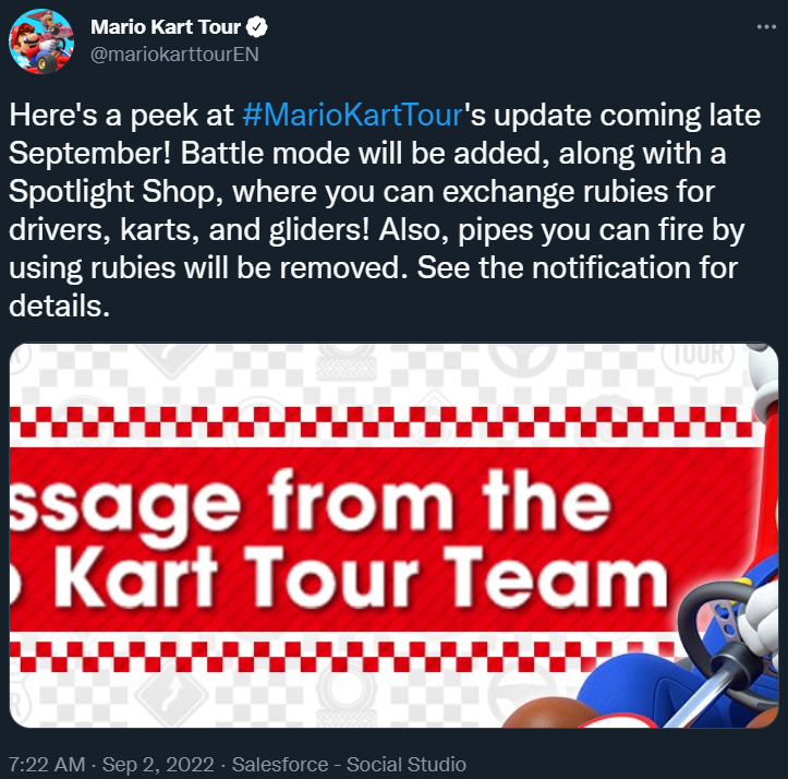 Mario Kart Tour's Spotlight Shop to get rid of gacha ruby shooting