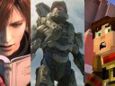 Split image of Final Fantasy, Halo and Minecraft