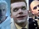 Split image of Mr. Freeze, the Joker and Victor Zsasz from Gotham