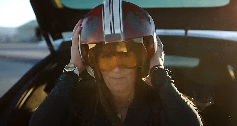 Patty Jenkins dons a helmet in the Star Wars: Rogue Squadron teaser, YouTube