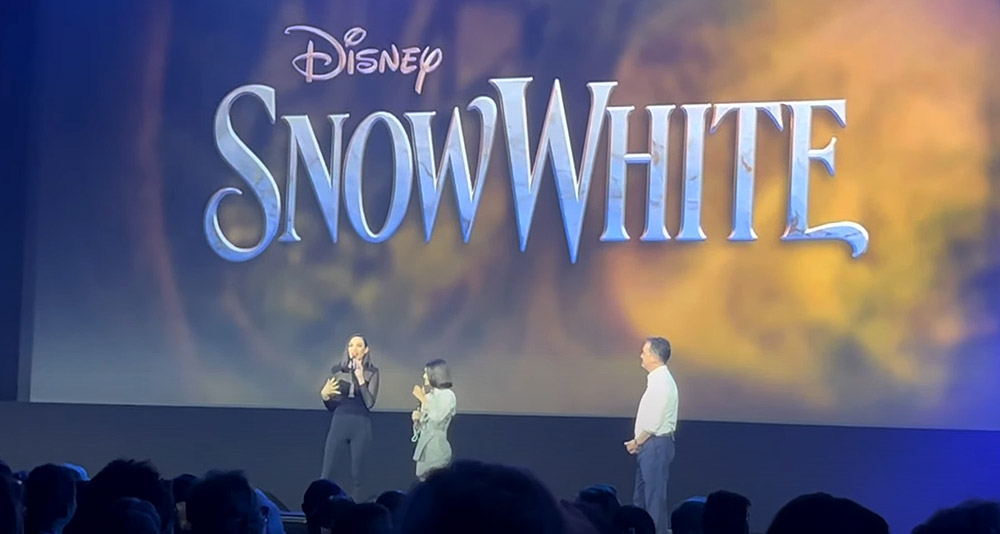 Gal Gadot and Rachel Zegler promote the live-action Snow White film at the D23 Expo