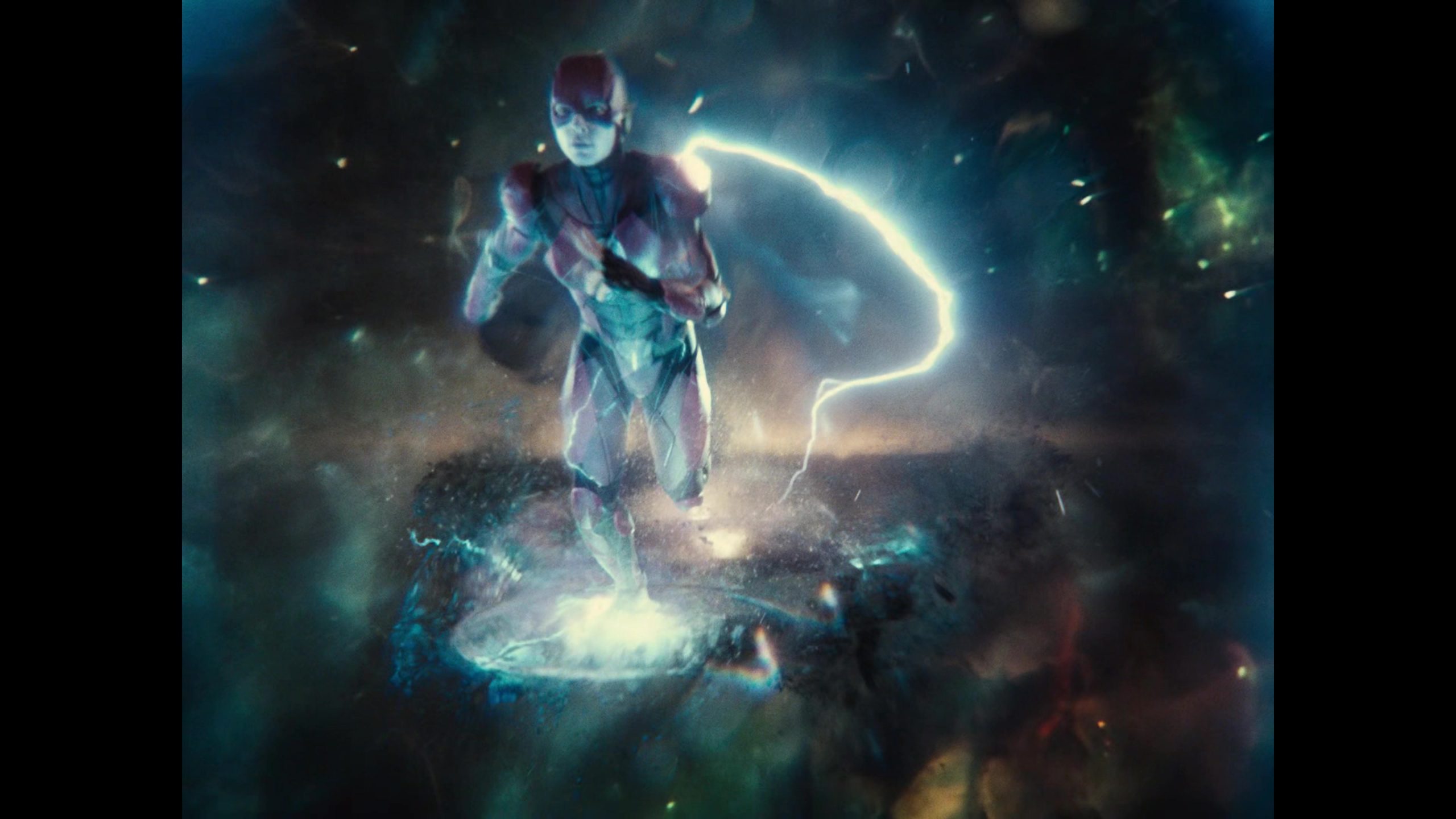 The Flash (Ezra Miller) attempts to rewind time in Zack Snyder's Justice League (2021), Warner Bros. Entertainment