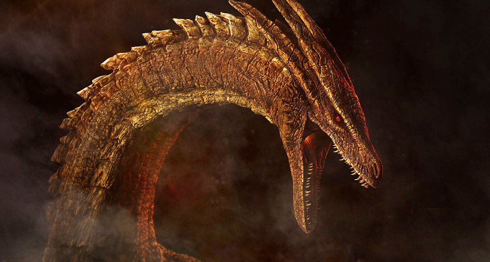 Poster of a dragon for House of the Dragon, HBO