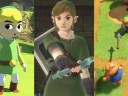 Split image of Link from various Zelda games