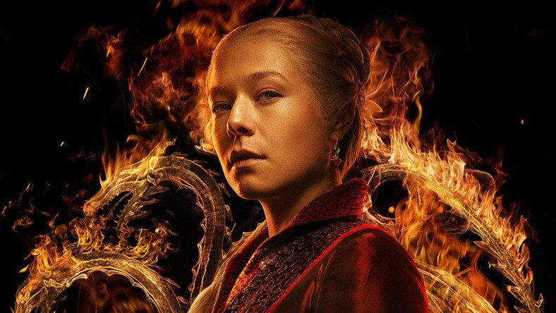 Promo image of Rhaenyra Targaryen in 'House of the Dragon,' (2022) HBO