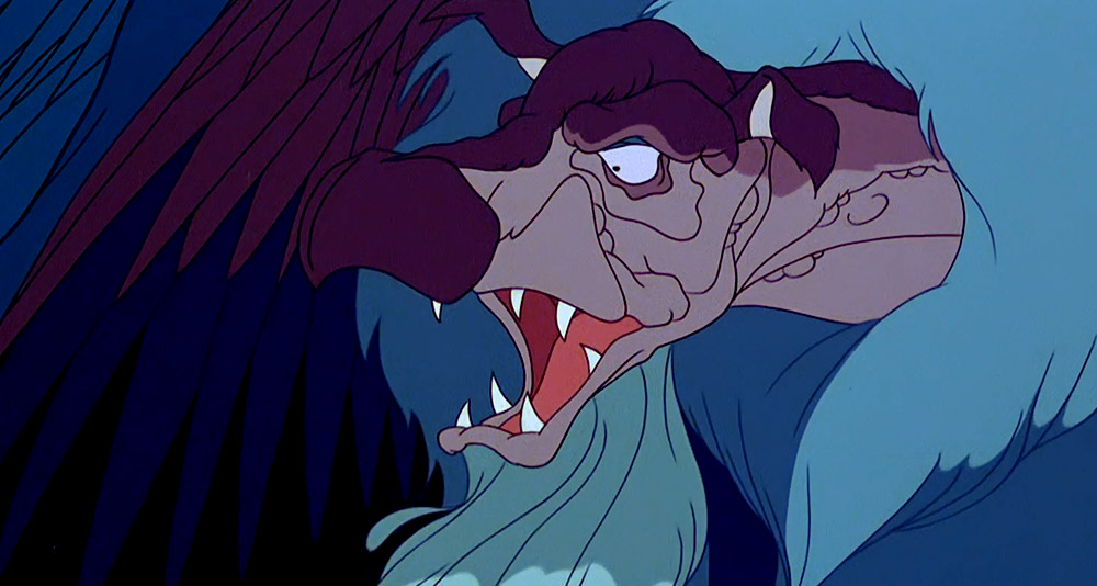 The Harpy escapes her cage in The Last Unicorn, Rankin/Bass Productions