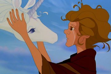 The Unicorn reunites with Molly Grue in The Last Unicorn, Rankin/Bass Productions