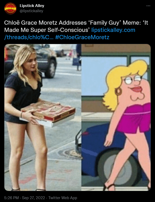 Why Does Chloe Grace Moretz Hate This 'Family Guy' Meme?