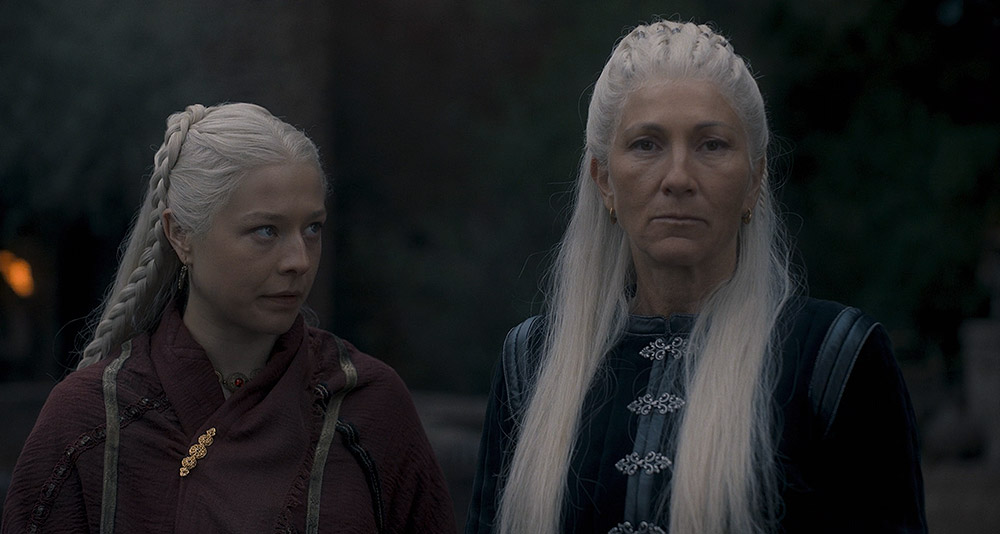 Rhaenyra offers a truce to Rhaenys in House of the Dragon, HBO