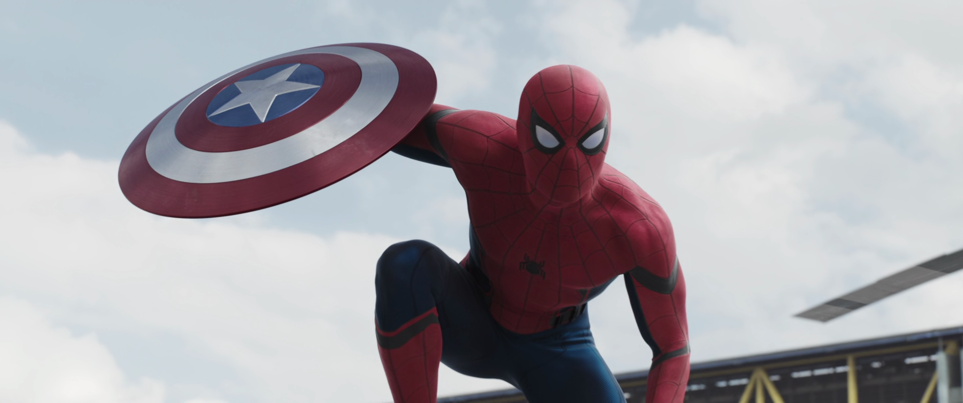 Spider-Man (Tom Holland) makes his Marvel Cinematic Universe debut in Captain America: Civil War (2016), Marvel Entertainment via Blu-ray