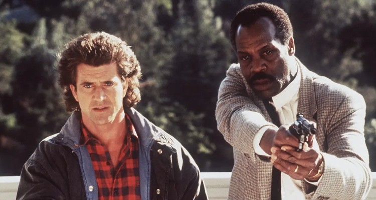 Murtaugh and Riggs on the scene in 'Lethal Weapon' (1987), Warner Bros. 