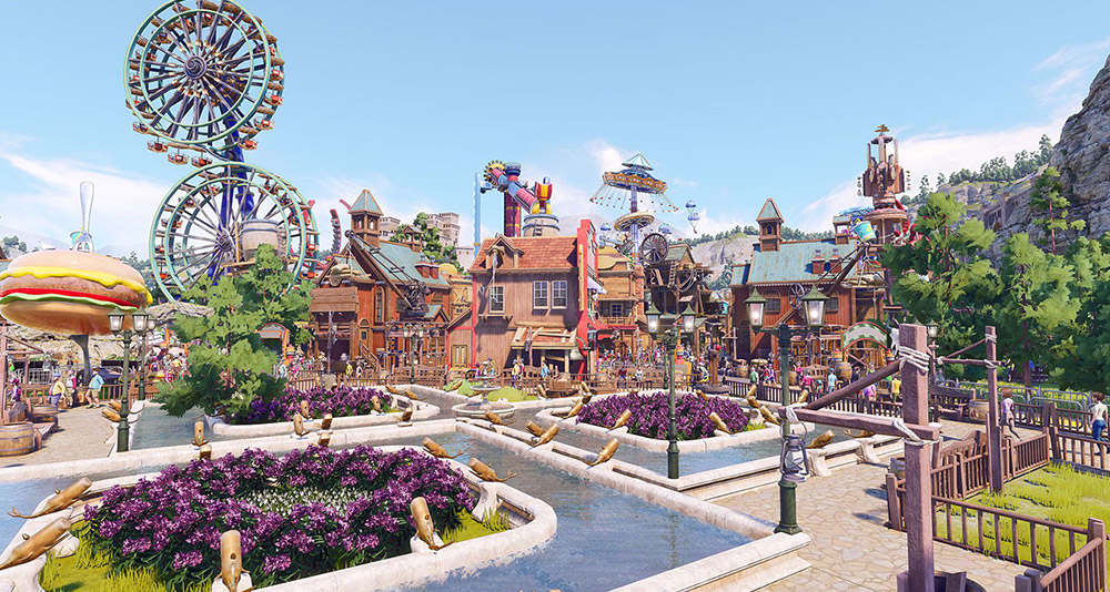 An amusement park in Park Beyond, Bandai Namco