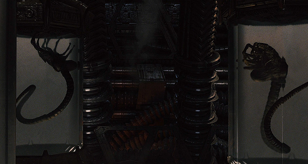 Facehuggers in Predator storage tanks in Aliens Vs. Predator: Requiem, 20th Century Fox