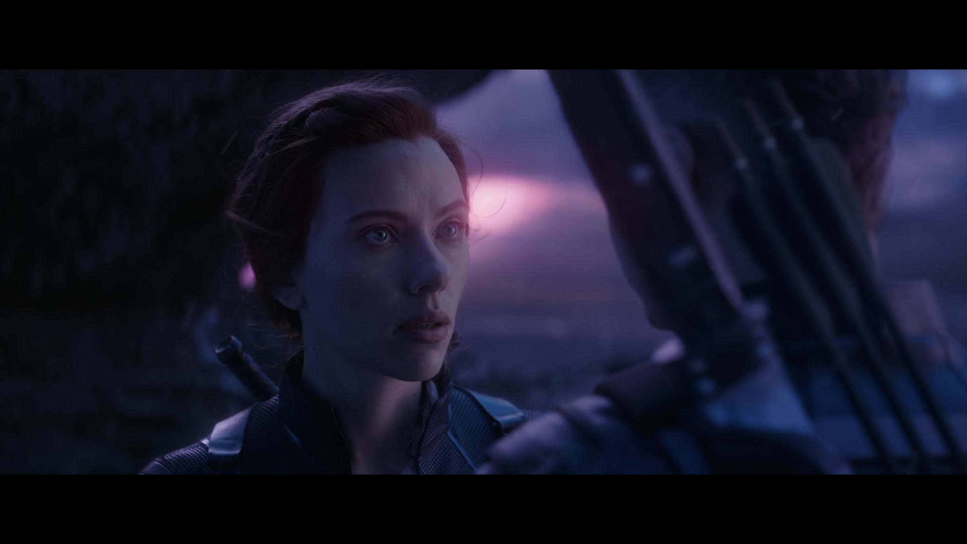 Black Widow (Scarlett Johansson) says good-bye to Hawkeye (Jeremy Renner) in Avengers: Endgame (2019), Marvel Entertainment via Blu-ray