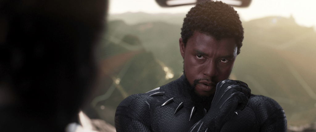 King T'Challa formula um plano em Pantera Negra (2019), Marvel Entertainment via Blu-ray