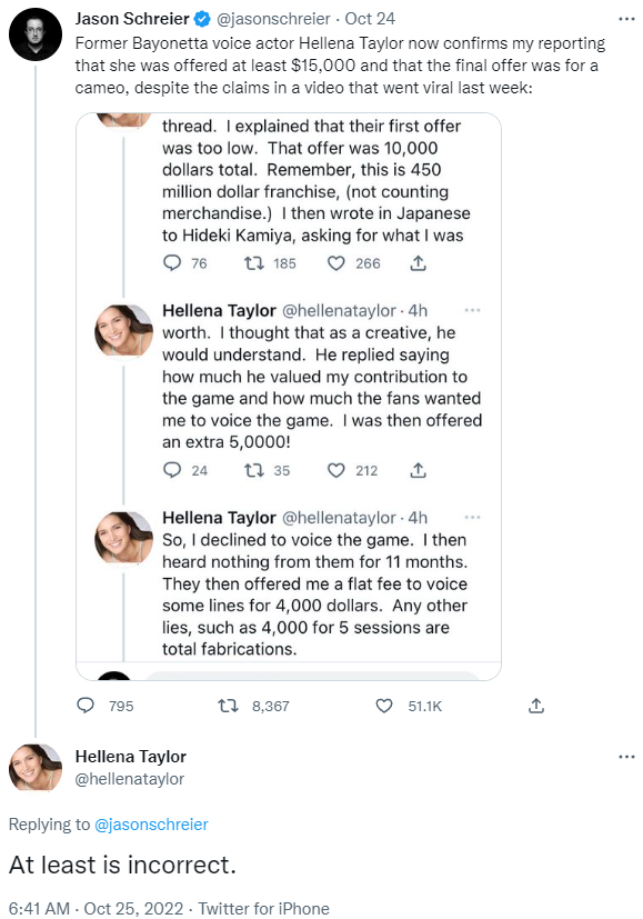 Hellena Taylor Defends Bayonetta 3 Boycott in New Thread - Insider Gaming