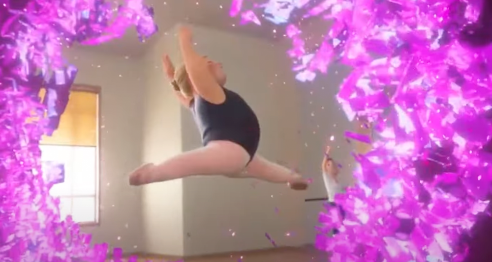 Bianca from Disney's Reflect jumps into purple vortex