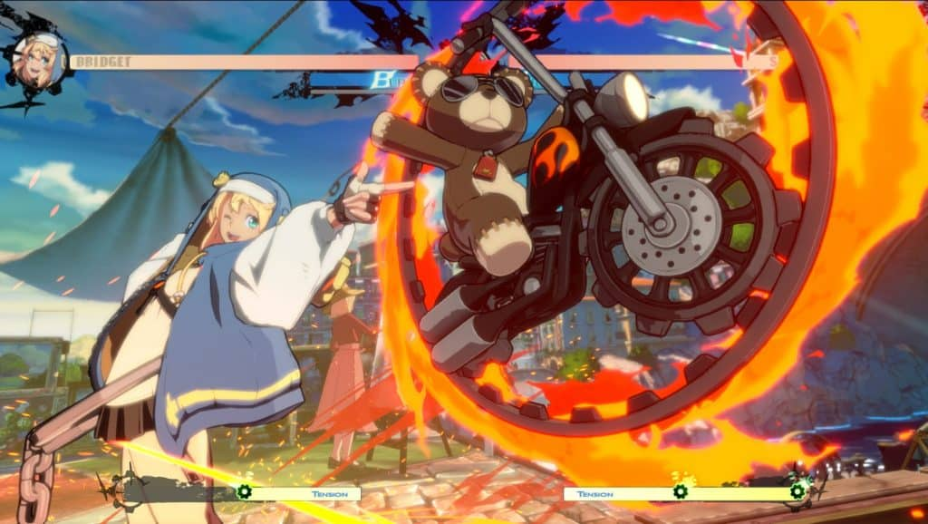 Guilty Gear Bridget Flag Hit Box Overlay - GameOnGrafix