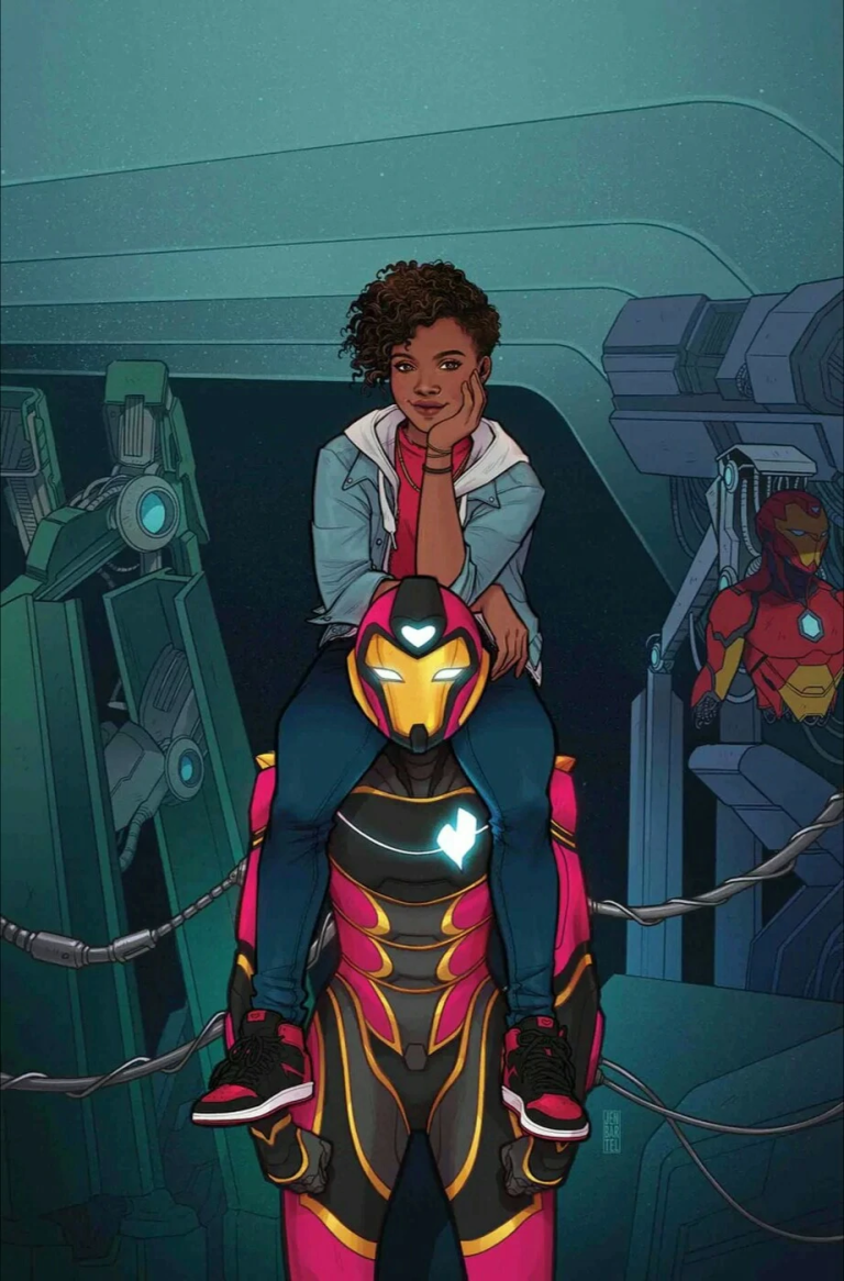  Riri Williams shows off her latest suit on Jen Bartel's variant cover to Ironheart Vol. 1 #1 (2019), Marvel Comics