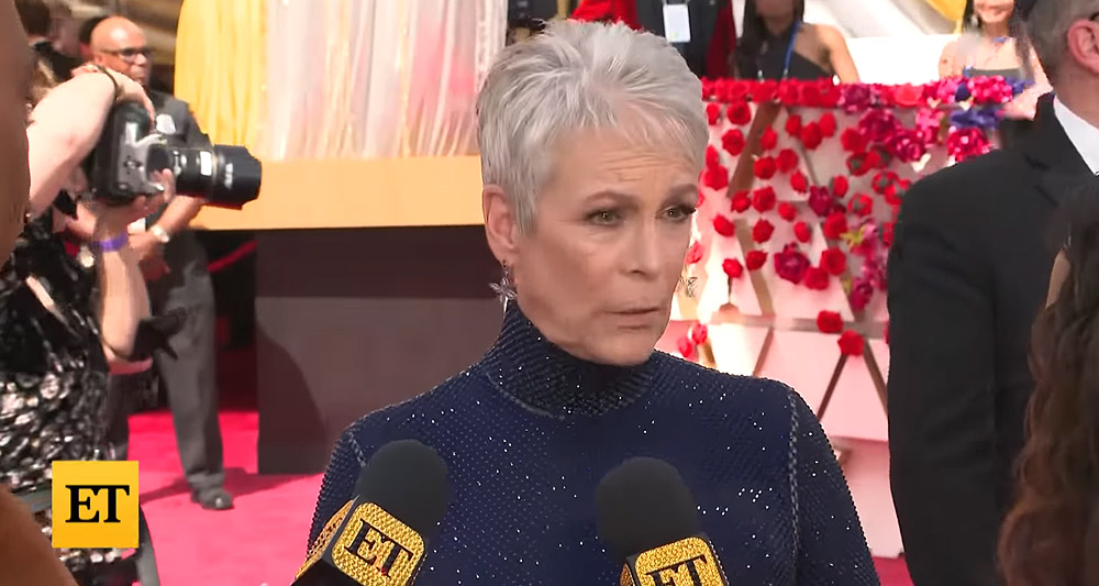 Jamie Lee Curtis discusses her support for Ukraine with Entertainment Tonight, YouTube