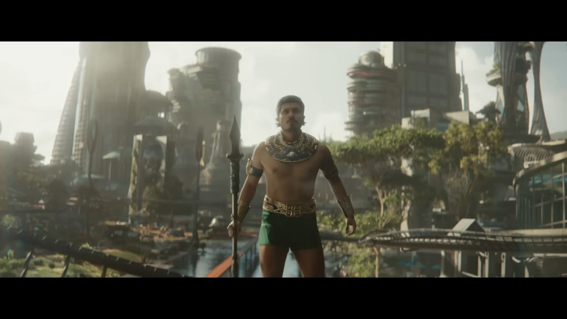 Namor (Tenoch Huerta) attacks Wakanda in 'Black Panther: Wakanda Forever' (2022)