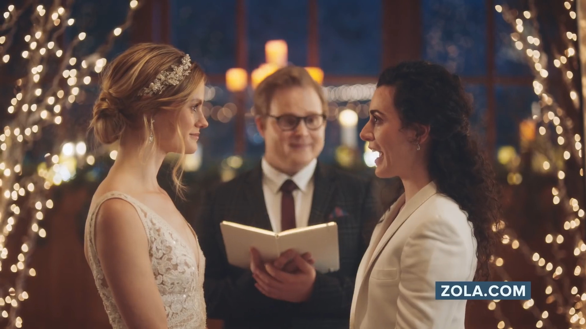 Two women get married in an ad for Zola